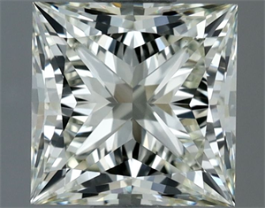 Picture of Natural Diamond 1.02 Carats, Princess with  Cut, K Color, VS1 Clarity and Certified by IGI