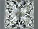 Natural Diamond 1.02 Carats, Princess with  Cut, K Color, VS1 Clarity and Certified by IGI
