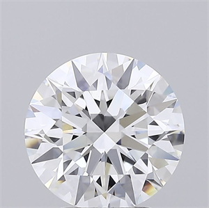 Picture of Lab Grown Diamond 3.08 Carats, Round with Ideal Cut, E Color, VVS2 Clarity and Certified by IGI