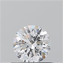 Natural Diamond 0.52 Carats, Round with Excellent Cut, D Color, IF Clarity and Certified by GIA