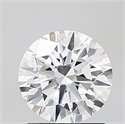 Lab Grown Diamond 1.09 Carats, Round with Ideal Cut, D Color, VVS2 Clarity and Certified by IGI
