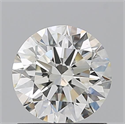 Natural Diamond 1.03 Carats, Round with Excellent Cut, I Color, SI1 Clarity and Certified by IGI