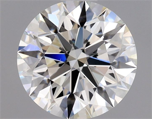 Picture of Natural Diamond 0.90 Carats, Round with Excellent Cut, I Color, VS2 Clarity and Certified by GIA