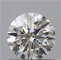 Natural Diamond 0.72 Carats, Round with Excellent Cut, F Color, VVS1 Clarity and Certified by IGI