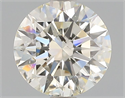 Natural Diamond 1.01 Carats, Round with Excellent Cut, L Color, I1 Clarity and Certified by GIA