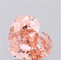 Picture of Lab Grown Diamond 2.04 Carats, Heart with  Cut, Fancy Intense Pink Color, VVS2 Clarity and Certified by IGI