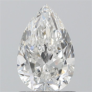Foto Diamante Natural 1.00 quilates, De pera , Color F, claridad SI1 y certificado GIA de
