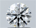 Natural Diamond 0.80 Carats, Round with Excellent Cut, F Color, VVS2 Clarity and Certified by GIA