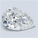 Diamante Natural 2.50 quilates, De pera , Color F, claridad VS1 y certificado GIA
