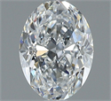 Natural Diamond 1.01 Carats, Oval with  Cut, E Color, SI1 Clarity and Certified by GIA