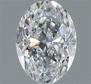 Picture of Natural Diamond 1.01 Carats, Oval with  Cut, E Color, SI1 Clarity and Certified by GIA