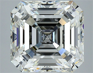 Picture of Natural Diamond 5.01 Carats, Asscher with  Cut, I Color, VS1 Clarity and Certified by GIA