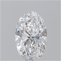 Natural Diamond 1.20 Carats, Oval with  Cut, D Color, VS2 Clarity and Certified by GIA