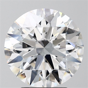 Picture of Lab Grown Diamond 3.75 Carats, Round with Ideal Cut, E Color, VVS2 Clarity and Certified by IGI