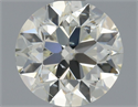 Natural Diamond 0.90 Carats, Round with Excellent Cut, K Color, SI2 Clarity and Certified by GIA