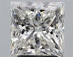 Picture of Natural Diamond 2.51 Carats, Princess with  Cut, I Color, SI2 Clarity and Certified by GIA