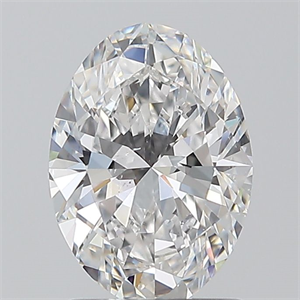 Picture of Natural Diamond 1.20 Carats, Oval with  Cut, E Color, SI1 Clarity and Certified by GIA