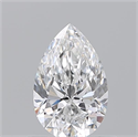 Natural Diamond 0.72 Carats, Pear with  Cut, E Color, VS1 Clarity and Certified by GIA