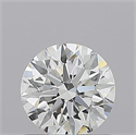 Natural Diamond 0.72 Carats, Round with Excellent Cut, F Color, VVS1 Clarity and Certified by GIA