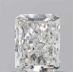 Picture of Natural Diamond 1.02 Carats, Radiant with  Cut, H Color, SI1 Clarity and Certified by GIA