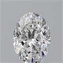 Diamante Natural 0.62 quilates, Ovalado , Color E, claridad VVS1 y certificado GIA