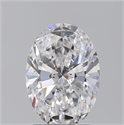 Natural Diamond 2.20 Carats, Oval with  Cut, D Color, SI1 Clarity and Certified by GIA
