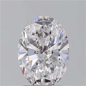 Picture of Natural Diamond 2.20 Carats, Oval with  Cut, D Color, SI1 Clarity and Certified by GIA
