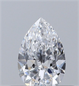 Natural Diamond 0.31 Carats, Pear with  Cut, D Color, VS1 Clarity and Certified by GIA