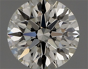 Picture of Natural Diamond 0.41 Carats, Round with Excellent Cut, L Color, IF Clarity and Certified by GIA