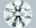 Natural Diamond 0.93 Carats, Round with Excellent Cut, K Color, VVS1 Clarity and Certified by IGI
