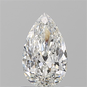 Picture of Natural Diamond 0.66 Carats, Pear with  Cut, F Color, VS1 Clarity and Certified by GIA