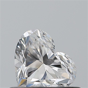Picture of Natural Diamond 0.42 Carats, Heart with  Cut, D Color, VVS2 Clarity and Certified by GIA