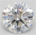 Lab Grown Diamond 3.94 Carats, Round with Excellent Cut, D Color, FL Clarity and Certified by GIA