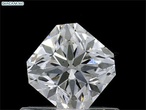 Picture of Natural Diamond 0.60 Carats, Radiant with  Cut, G Color, SI1 Clarity and Certified by GIA