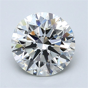 Picture of Natural Diamond 2.42 Carats, Round with Excellent Cut, J Color, VVS2 Clarity and Certified by GIA