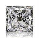 Natural Diamond 0.70 Carats, Princess with  Cut, H Color, VVS2 Clarity and Certified by GIA