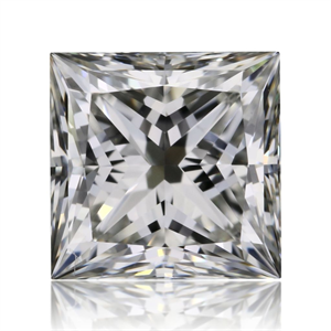 Picture of Natural Diamond 0.70 Carats, Princess with  Cut, H Color, VVS2 Clarity and Certified by GIA