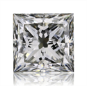 Natural Diamond 0.70 Carats, Princess with  Cut, H Color, VVS2 Clarity and Certified by GIA