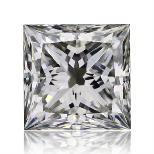 Picture of Natural Diamond 0.70 Carats, Princess with  Cut, H Color, VVS2 Clarity and Certified by GIA