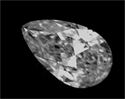 Natural Diamond 0.57 Carats, Pear with  Cut, D Color, SI1 Clarity and Certified by GIA