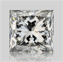 Natural Diamond 0.60 Carats, Princess with  Cut, G Color, VS1 Clarity and Certified by GIA