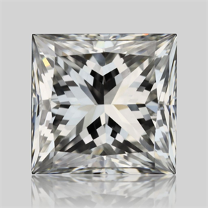 Picture of Natural Diamond 0.60 Carats, Princess with  Cut, G Color, VS1 Clarity and Certified by GIA