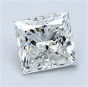 Natural Diamond 2.50 Carats, Princess with  Cut, H Color, VS2 Clarity and Certified by GIA