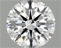 Lab Grown Diamond 1.38 Carats, Round with Ideal Cut, D Color, VS1 Clarity and Certified by IGI