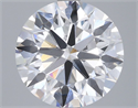Lab Grown Diamond 4.05 Carats, Round with Ideal Cut, F Color, VS1 Clarity and Certified by IGI