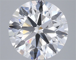 Picture of Lab Grown Diamond 4.05 Carats, Round with Ideal Cut, F Color, VS1 Clarity and Certified by IGI