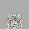Natural Diamond 0.60 Carats, Princess with  Cut, I Color, VVS1 Clarity and Certified by GIA