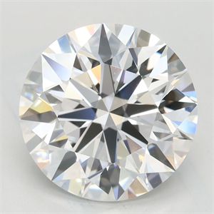Picture of Lab Grown Diamond 3.61 Carats, Round with Excellent Cut, D Color, VVS1 Clarity and Certified by GIA