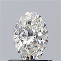 Natural Diamond 0.54 Carats, Oval with  Cut, G Color, VVS1 Clarity and Certified by GIA