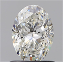 Natural Diamond 0.73 Carats, Oval with  Cut, G Color, VVS1 Clarity and Certified by GIA